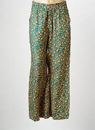 Pantalon large tissage popeline taille normale vert LA FIANCÉE femme