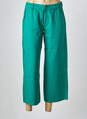 Pantacourt coupe droite taille normale vert LA FIANCÉE femme