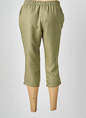Pantacourt coupe droite taille normale vert GRIFFON femme