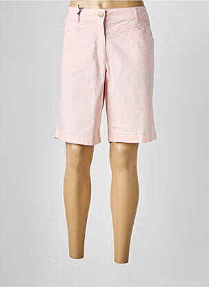 Bermuda tissage popeline taille normale rose BETTY BARCLAY femme