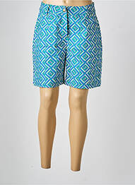 Short fermeture zippée sous rabat boutonné taille normale bleu LA FIANCÉE femme
