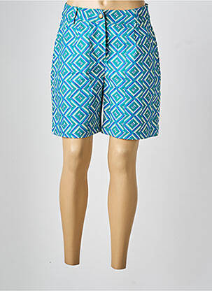 Short fermeture zippée sous rabat boutonné taille normale bleu LA FIANCÉE femme