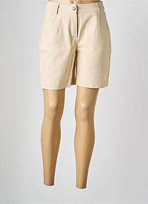 Bermuda coupe droite taille normale beige LA FIANCÉE femme