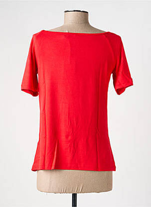 Top stretch manches courtes rouge YEST femme