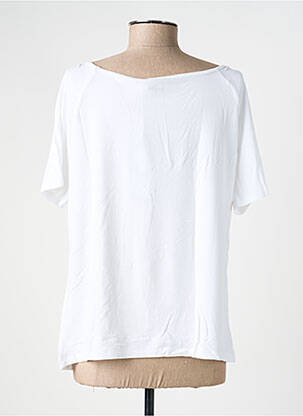 Top stretch manches courtes blanc YEST femme
