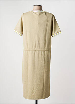 Robe mi-longue manches courtes manches courtes vert YEST femme