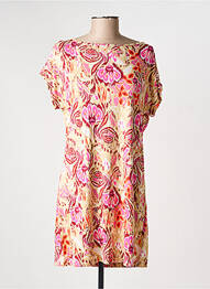 Tunique manches courtes coupe cintrée beige YEST femme