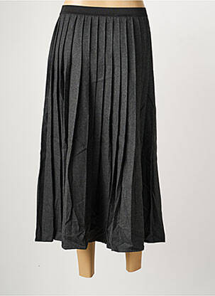 Jupe longue coupe évasée gris C'EST BEAU LA VIE femme