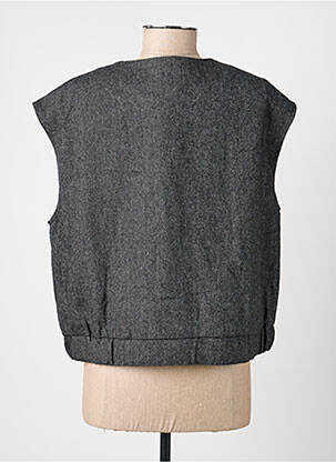 Gilet sans manche poches gris C'EST BEAU LA VIE femme