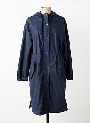 Imperméable finition intérieure doublure satiné a capuche bleu C'EST BEAU LA VIE femme