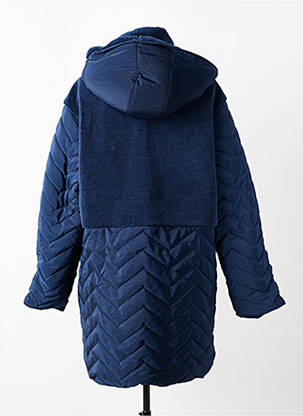 Doudoune poches a capuche bleu C'EST BEAU LA VIE femme