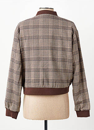 Blouson col v marron C'EST BEAU LA VIE femme