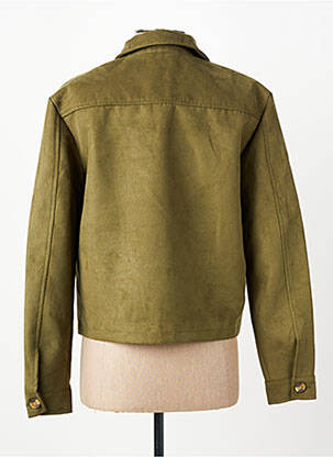 Veste casual tissage suedine vert C'EST BEAU LA VIE femme