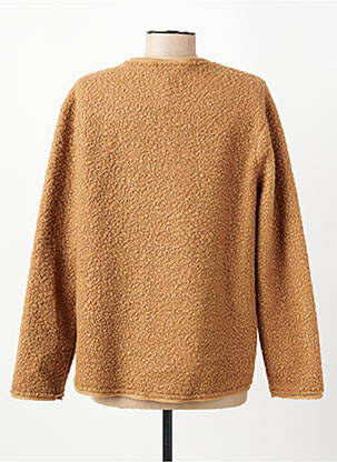 Veste casual col rond marron JULIE GUERLANDE femme