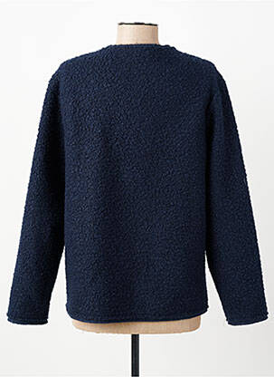 Veste casual col rond bleu JULIE GUERLANDE femme
