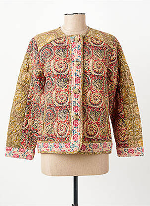 Veste casual col rond beige C'EST BEAU LA VIE femme