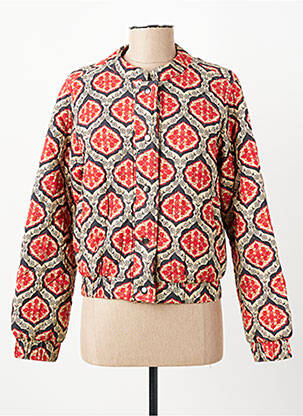 Blouson fermeture pressionnée rouge C'EST BEAU LA VIE femme