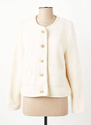 Veste chic poches beige JULIE GUERLANDE femme