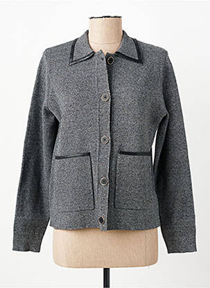 Veste casual poches gris JULIE GUERLANDE femme