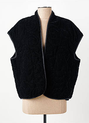 Gilet sans manche poches noir C'EST BEAU LA VIE femme
