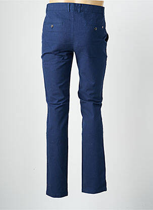 Pantalon chino tissage popeline taille normale bleu CAMBRIDGE homme