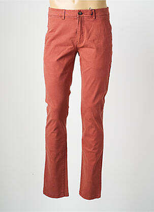 Pantalon chino tissage popeline taille normale orange CAMBRIDGE homme