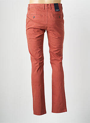 Pantalon chino tissage popeline taille normale orange CAMBRIDGE homme