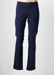Pantalon chino tissage popeline taille normale bleu CAMBRIDGE homme