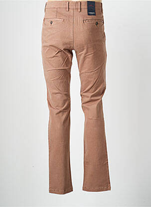 Pantalon chino tissage popeline taille normale marron CAMBRIDGE homme