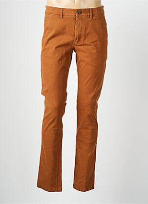 Pantalon chino tissage popeline taille normale jaune CAMBRIDGE homme