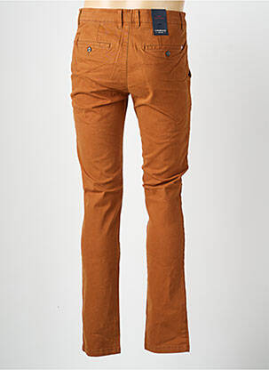 Pantalon chino tissage popeline taille normale jaune CAMBRIDGE homme
