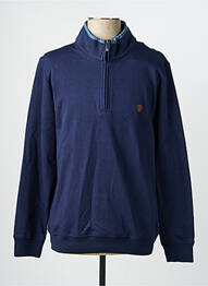Sweat-shirt stretch manches longues bleu CAMBRIDGE homme