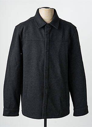Manteau court col chemisier sans capuche gris CAMBRIDGE homme