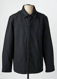Manteau court col chemisier sans capuche gris CAMBRIDGE homme