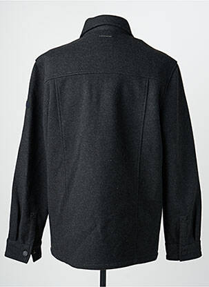 Manteau court col chemisier sans capuche gris CAMBRIDGE homme