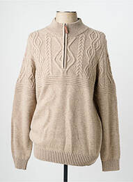 Gilet manches longues manches longues beige CAMBRIDGE homme