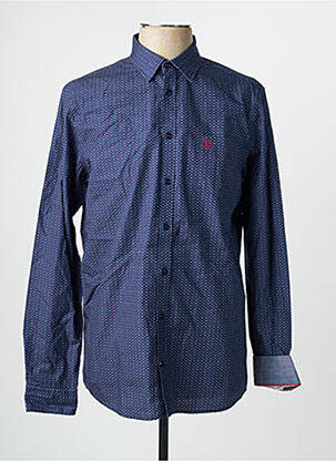 Chemise manches longues poches bleu CAMBRIDGE homme