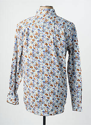 Chemise manches longues imprimé fleurs bleu CAMBRIDGE homme