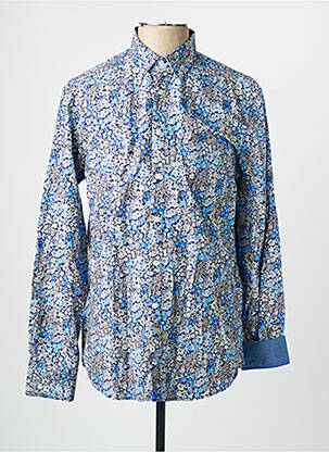 Chemise manches longues imprimé fleurs bleu CAMBRIDGE homme