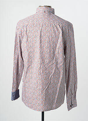 Chemise manches longues imprimé fantaisie orange CAMBRIDGE homme