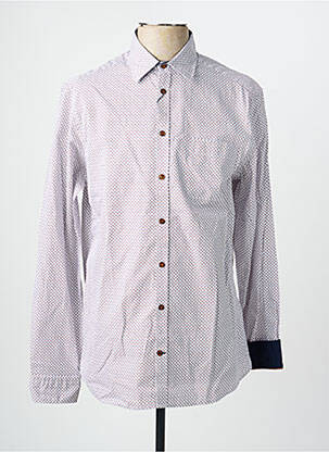 Chemise manches longues poches marron CAMBRIDGE homme