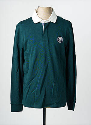 Polo manches longues manches longues vert CAMBRIDGE homme