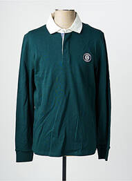 Polo manches longues manches longues vert CAMBRIDGE homme