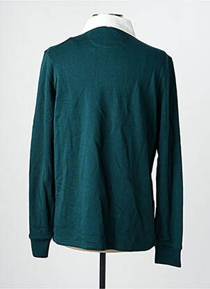 Polo manches longues manches longues vert CAMBRIDGE homme