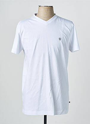 T-shirt coupe cintrée manches courtes blanc CAMBRIDGE homme