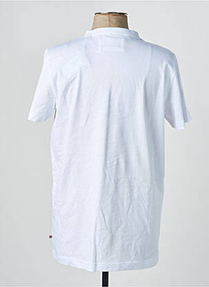 T-shirt coupe cintrée manches courtes blanc CAMBRIDGE homme