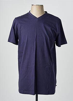 T-shirt coupe cintrée manches courtes bleu CAMBRIDGE homme
