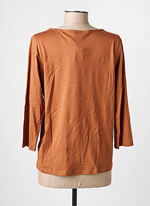 T-shirt manches 3/4 manches 3/4 marron JULIE GUERLANDE femme