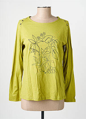 T-shirt manches longues manches longues vert JULIE GUERLANDE femme