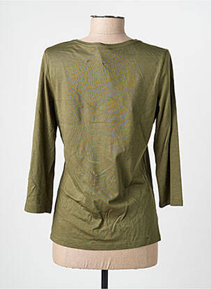 T-shirt manches 3/4 manches 3/4 vert JULIE GUERLANDE femme